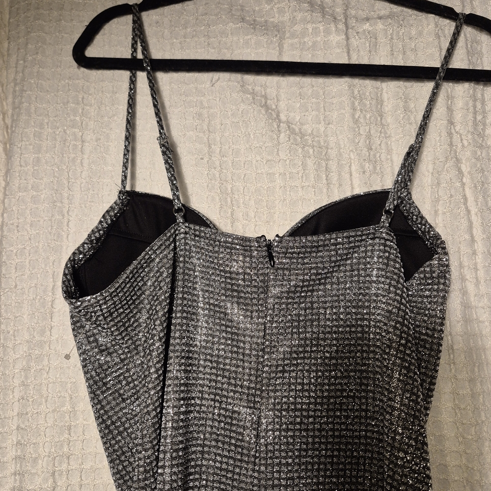 Haute Monde Silver Mini Dress - Picture 5 of 5
